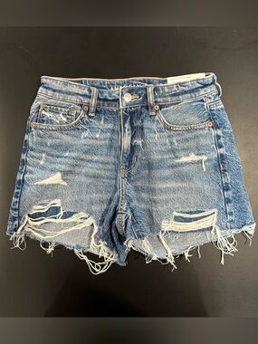 NWT American Eagle Outfitters Distressed Light Blue Denim Shorts